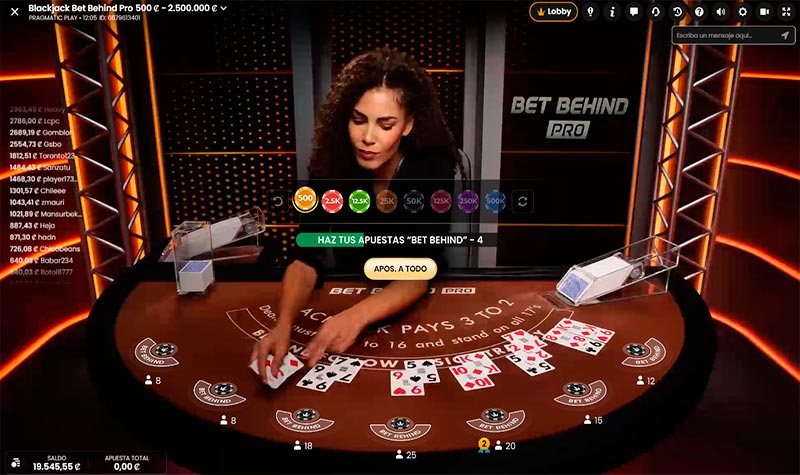 Bet Behind Pro Blackjack