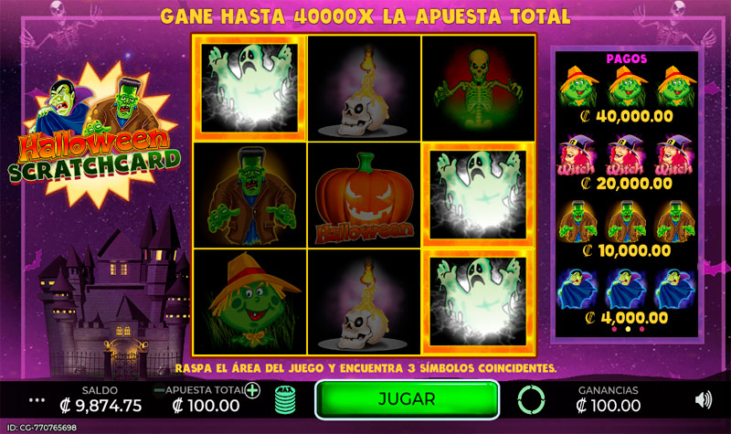 Halloween Scratchcard