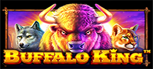 Admira la naturaleza en Buffalo King, la slot de 4×6 con 4096 formas de ganar. Los búfalos se apilan en todos los rodillos y traen grandes victorias. Consigue hasta 100 tiradas gratis con frecuentes reactivadores para alcanzar grandes ganancias con multiplicadores Wild hasta 5x.
