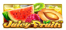 Mezcle algunas fresas carmesí, limones frescos y 7 para ganar el premio gordo en Juicy Fruits™, el juego de tragamonedas 5v5 de 50 líneas de pago. Activa giros gratis progresivos, donde Scatters puede regalar más juegos gratis, y Wilds aumenta de tamaño a un formato 5v5 con premios muy ricos!