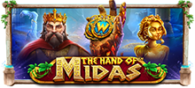 Convierta sus líneas de pago en oro en The Hand of Midas™, el juego de tragamonedas 5v3 de 20 líneas de pago repleto de símbolos comodín que aumentan el multiplicador de giro cada vez que aparece en la pantalla. Siente el toque de Midas durante la ronda de giros gratis, donde a todos los jugadores se les garantiza una ganancia mínima de hasta 30 veces la apuesta total.